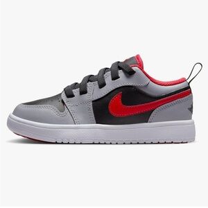Little Kid's Air Jordan 1 Low Alt DR9748 060 Black/Fire Red-Cement Grey Size 11C